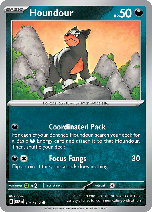 Houndour 131/197 - Reverse Holo