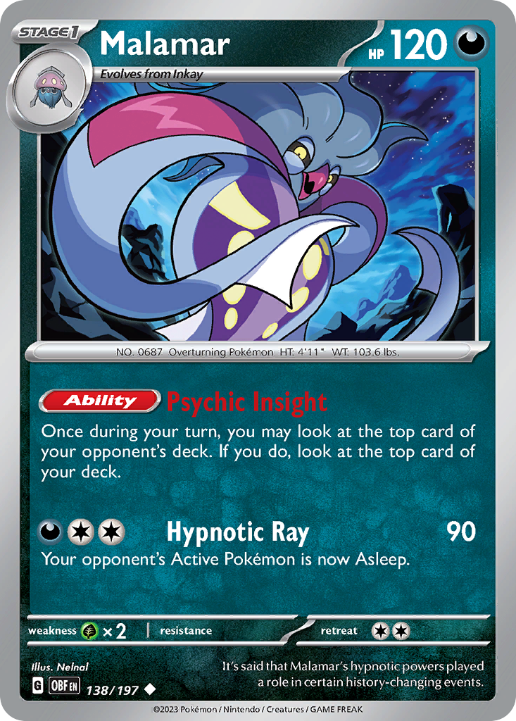 Malamar 138/197 - Reverse Holo