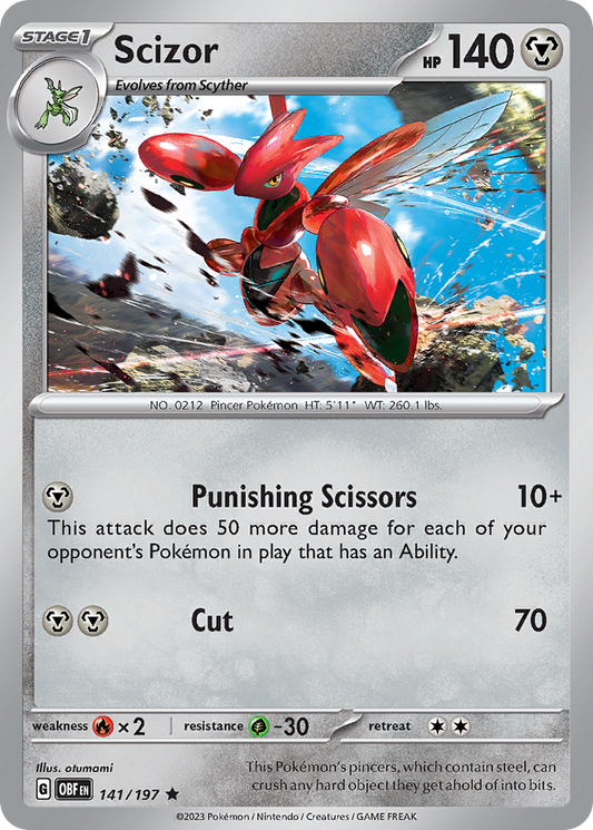 Scizor 141/197 - Reverse Holo