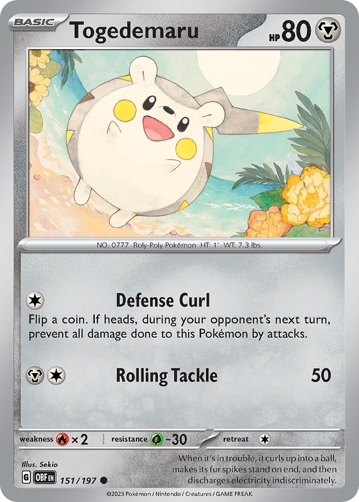 Togedemaru 151/197 - Reverse Holo