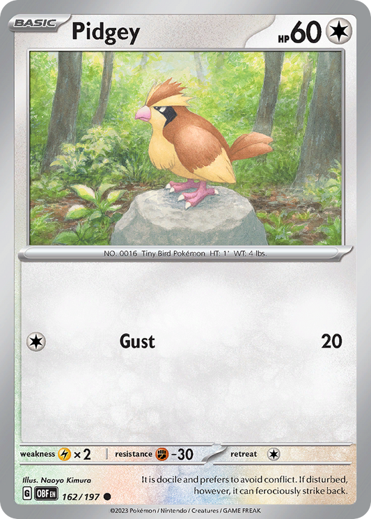 Pidgey 162/197 - Reverse Holo