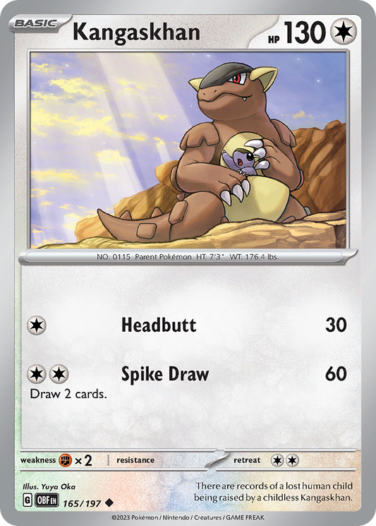 Kangaskhan 165/197 - Reverse Holo