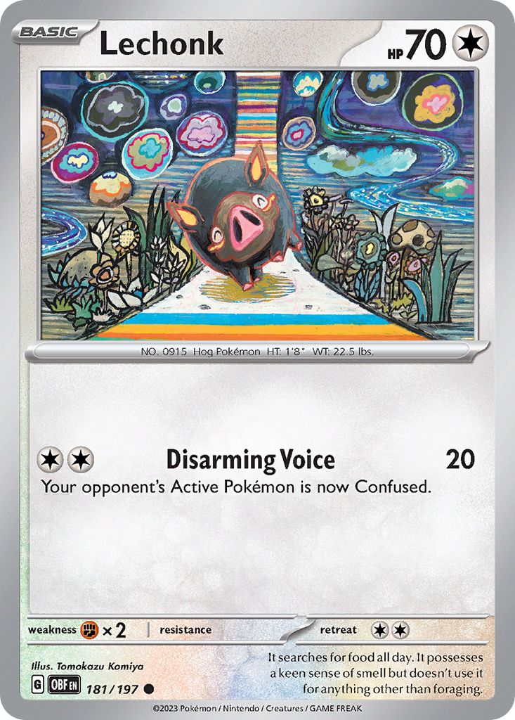 Lechonk 181/197 - Reverse Holo