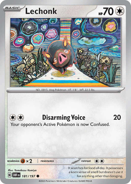 Lechonk 181/197 - Reverse Holo