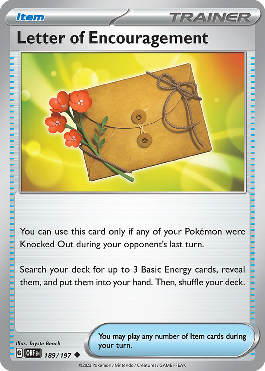 Letter of Encouragement 189/197 - Reverse Holo