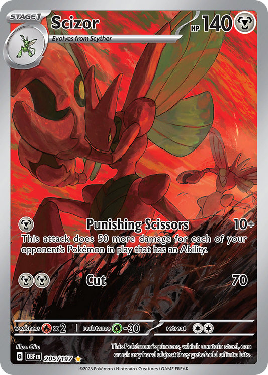 Scizor 205/197 - Reverse Holo