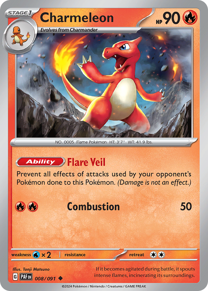 Charmeleon 008/091 - Reverse Holo