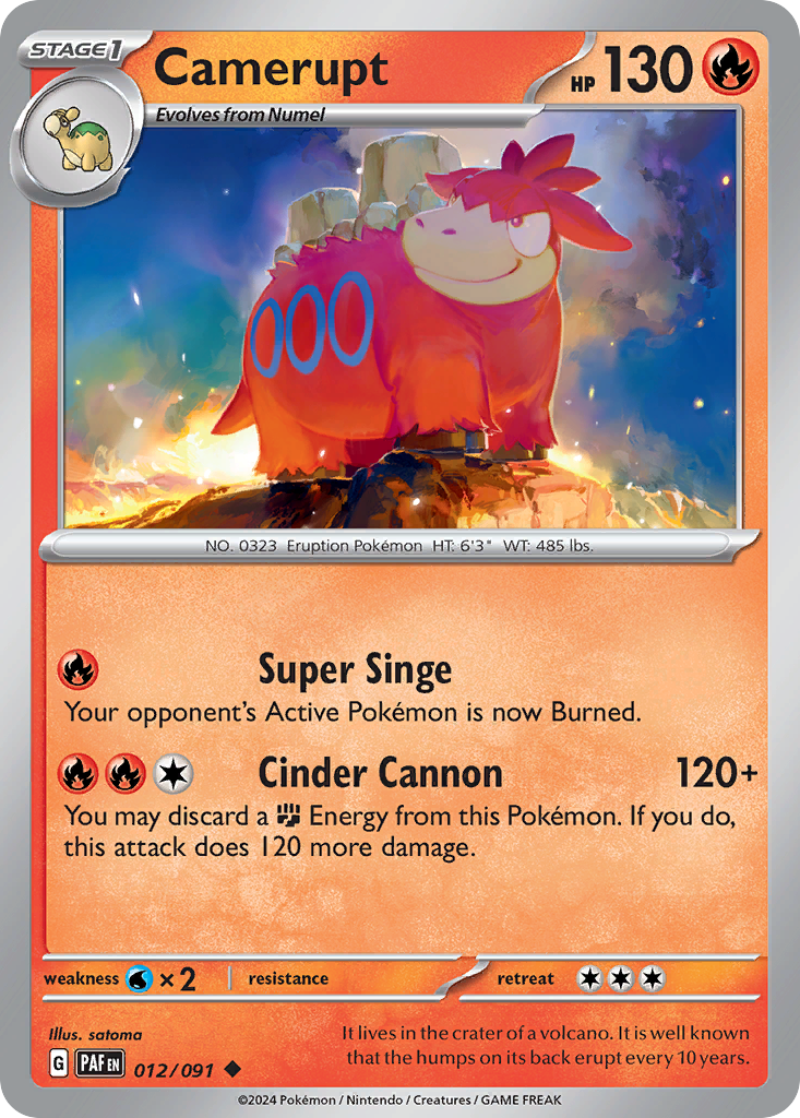 Camerupt 012/091 - Reverse Holo