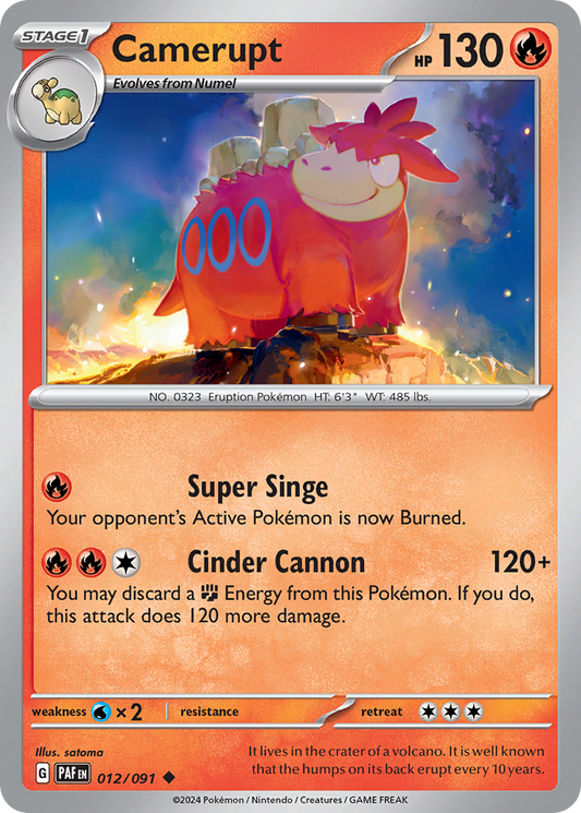 Camerupt 012/091 - Reverse Holo