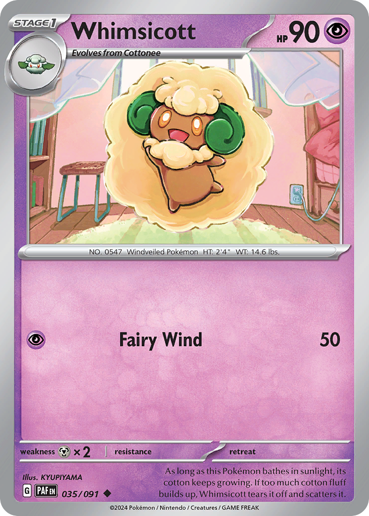 Whimsicott 035/091 - Reverse Holo