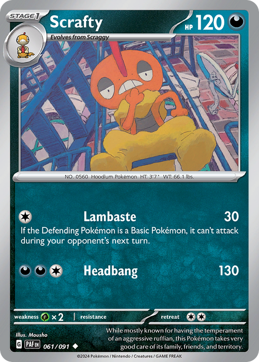 Scrafty 061/091 - Reverse Holo