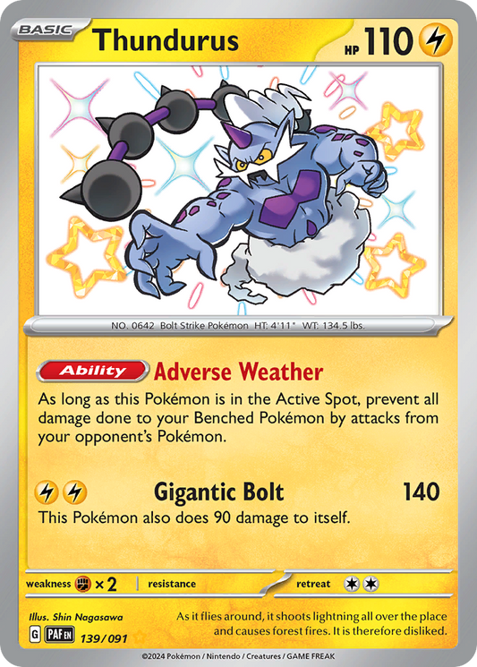 Thundurus 139/091 - Reverse Holo