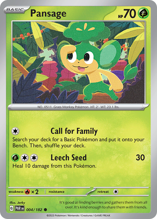 Pansage 004/182 - Reverse Holo