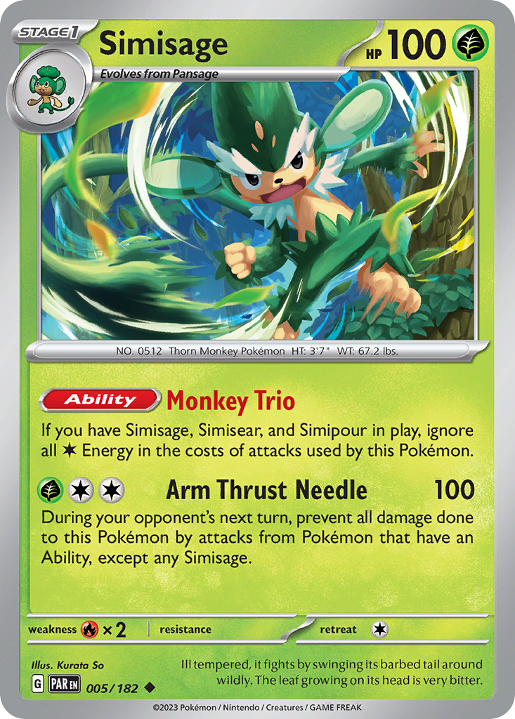 Simisage 005/182 - Reverse Holo