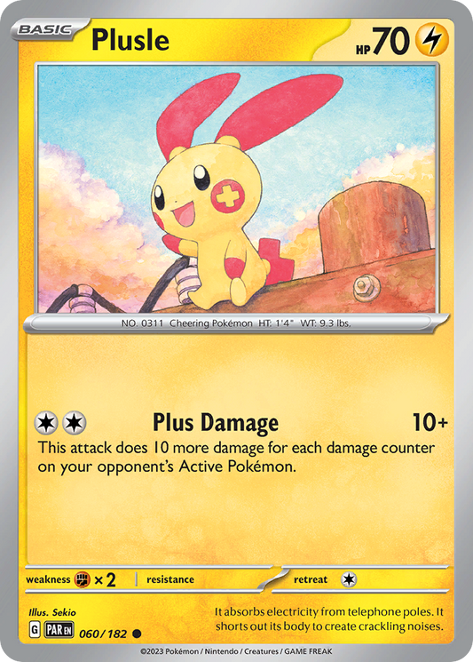 Plusle 060/182 - Reverse Holo