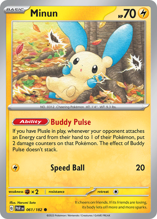 Minun 061/182 - Reverse Holo