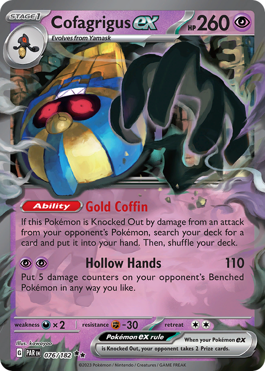Cofagrigus ex 076/182 - Reverse Holo
