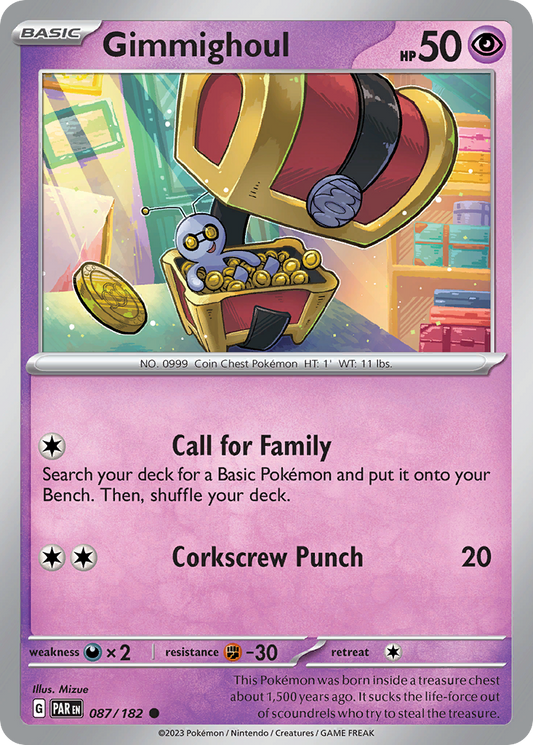 Gimmighoul 087/182 - Reverse Holo