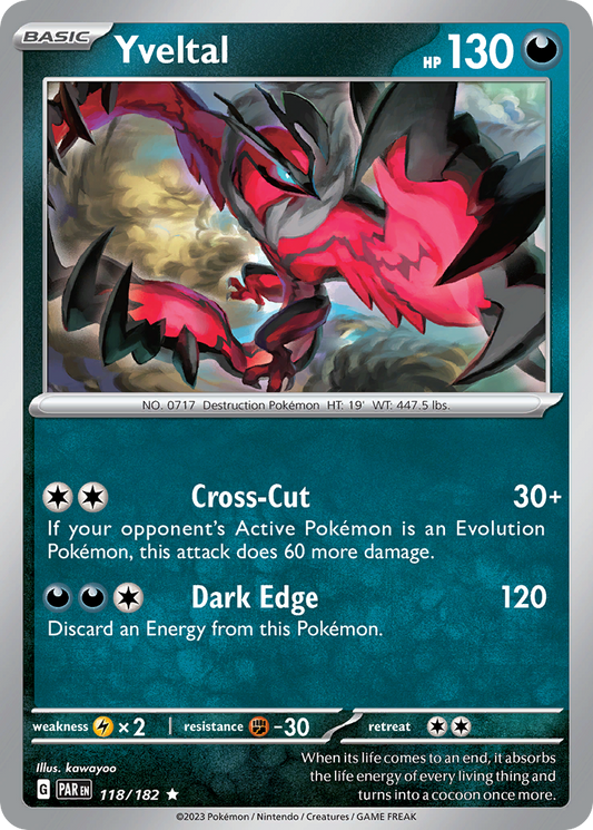 Yveltal 118/182 - Reverse Holo