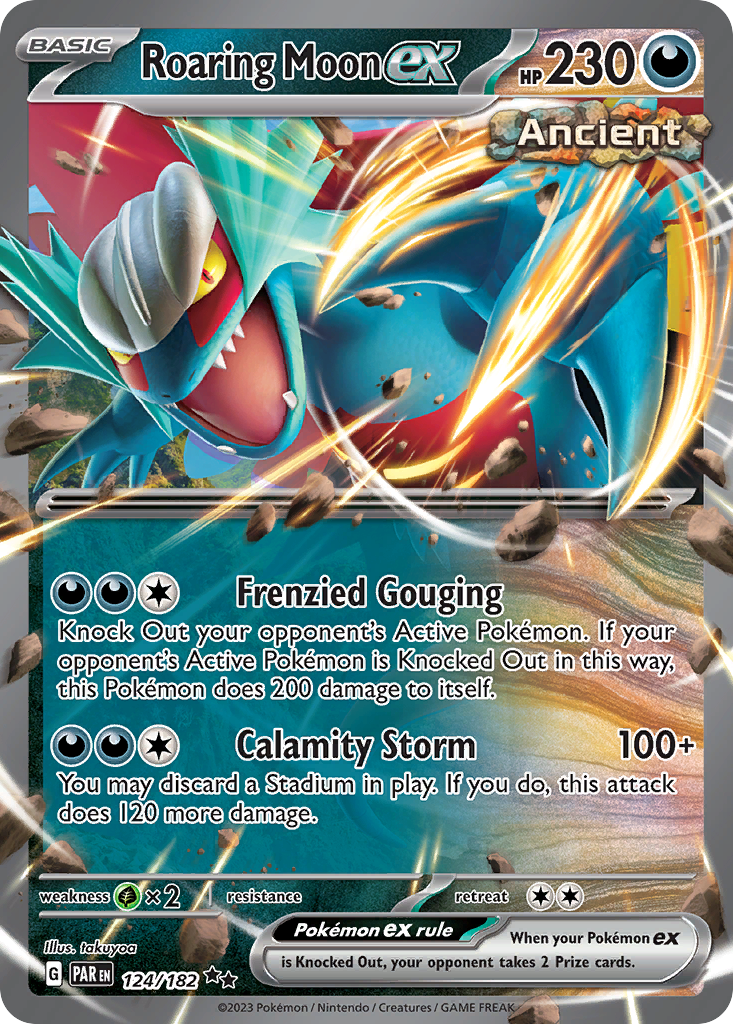 Roaring Moon ex 124/182 - Reverse Holo