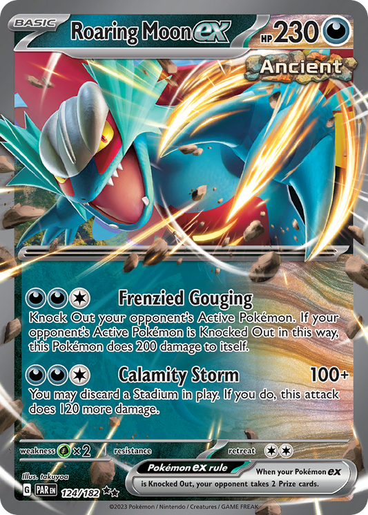 Roaring Moon ex 124/182 - Reverse Holo