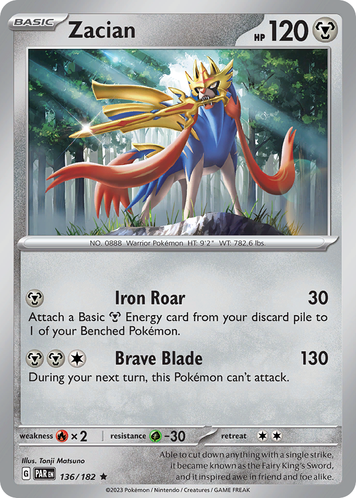Zacian 136/182 - Reverse Holo