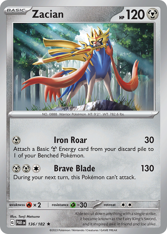 Zacian 136/182 - Reverse Holo