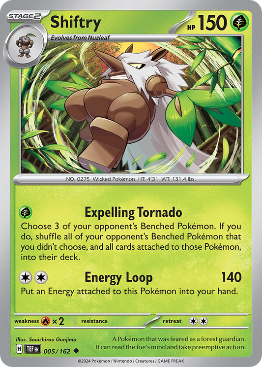 Shiftry 005/162 - Reverse Holo