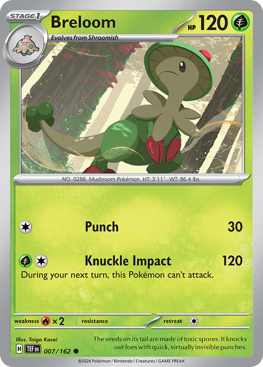 Breloom 007/162 - Reverse Holo