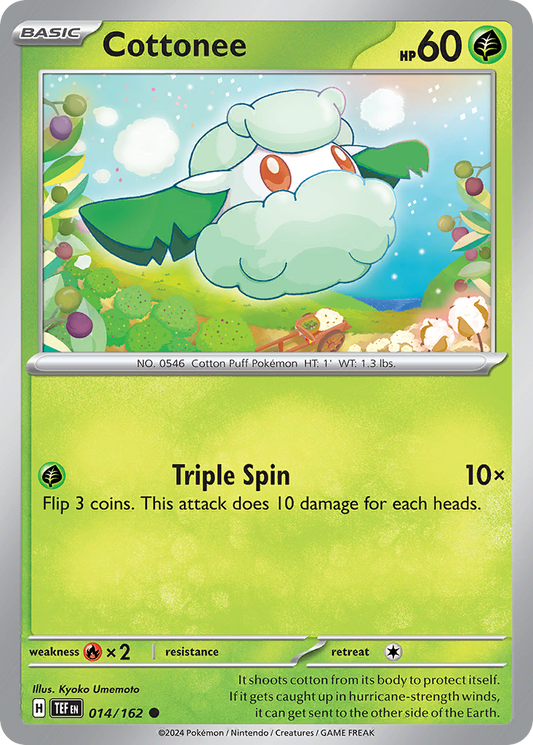Cottonee 014/162 - Reverse Holo