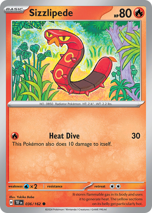 Sizzlipede 036/162 - Reverse Holo