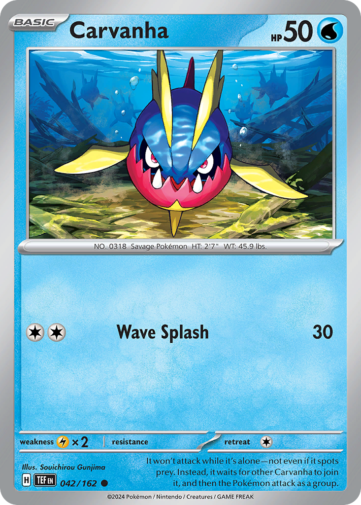 Carvanha 042/162 - Reverse Holo