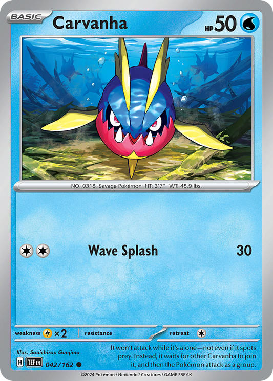 Carvanha 042/162 - Reverse Holo