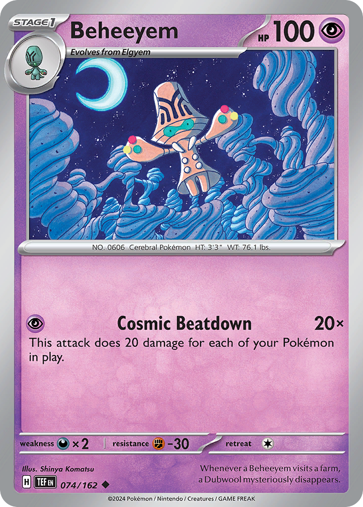 Beheeyem 074/162 - Reverse Holo