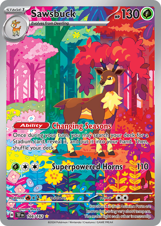 Sawsbuck 166/162 - Reverse Holo