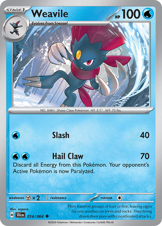 Weavile 014/064 - Reverse Holo