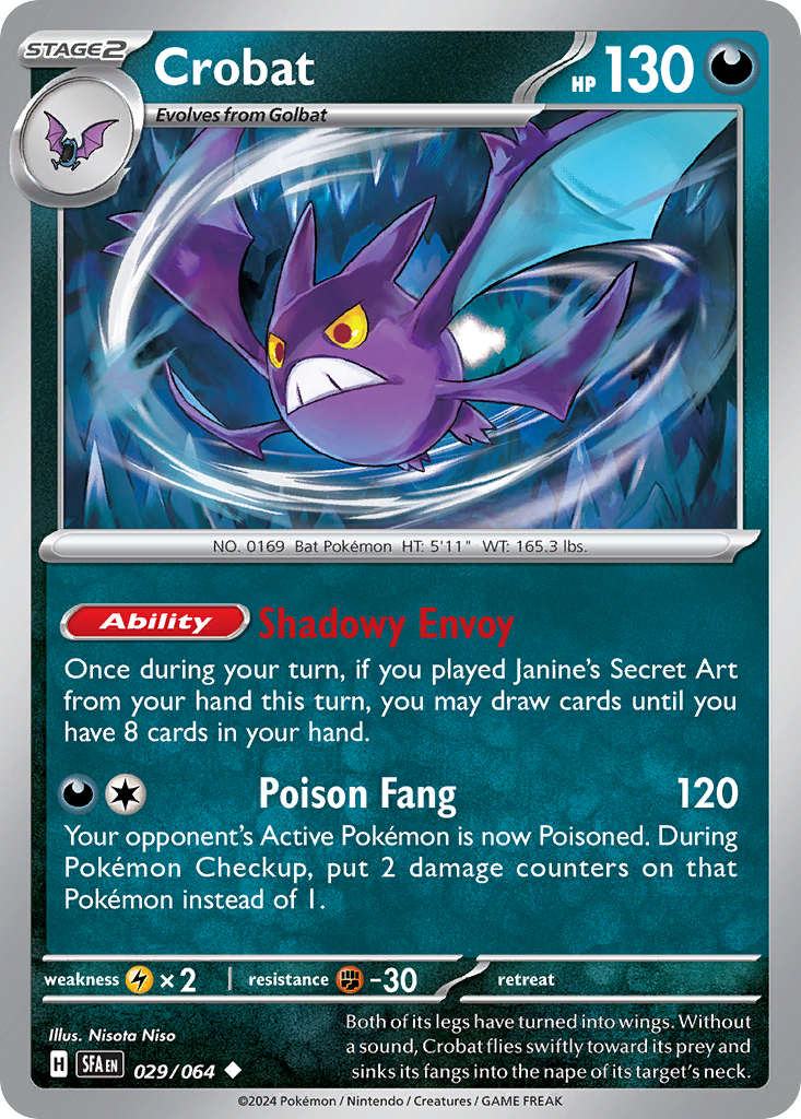 Crobat 029/064 - Reverse Holo