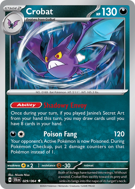 Crobat 029/064 - Reverse Holo