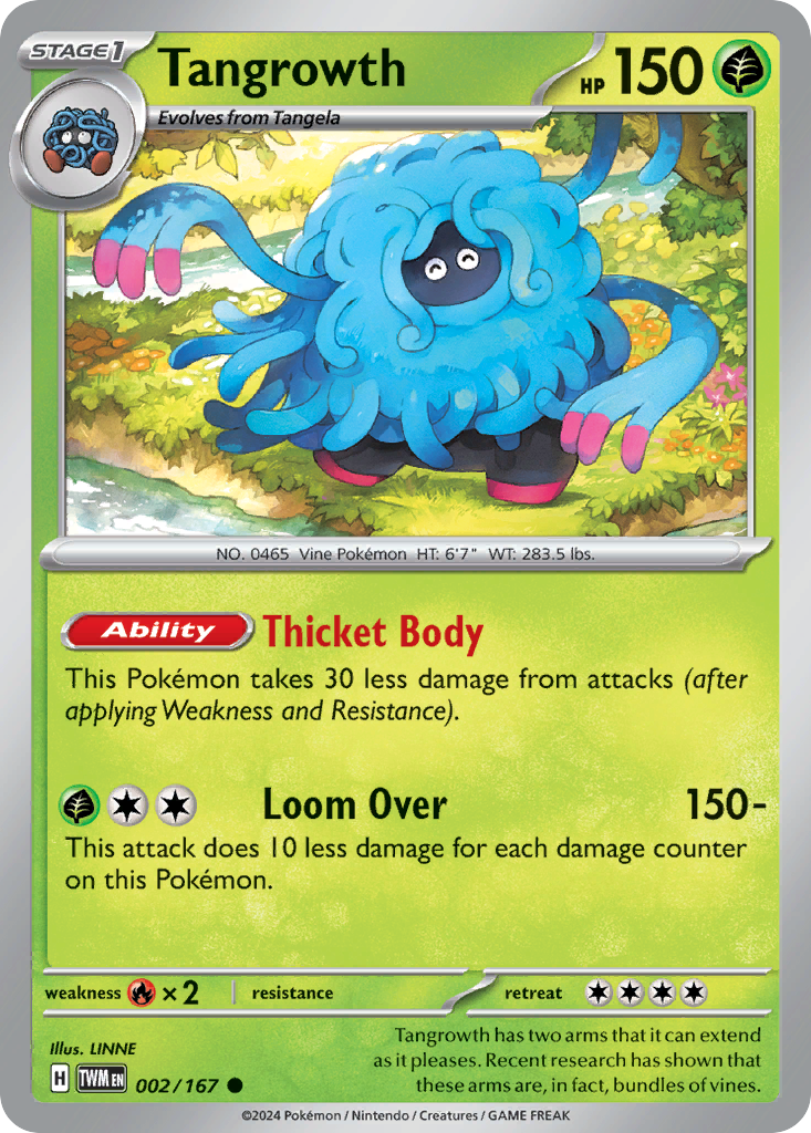 Tangrowth 002/167 - Reverse Holo