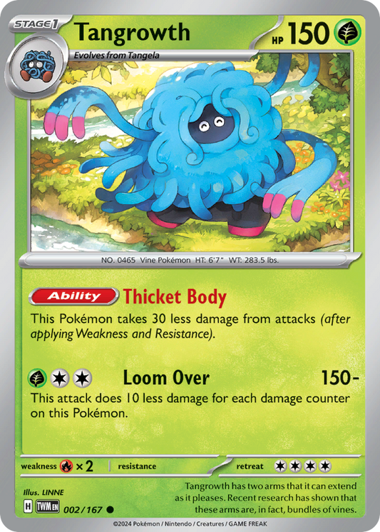 Tangrowth 002/167 - Reverse Holo