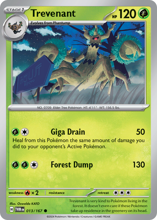 Trevenant 013/167 - Reverse Holo
