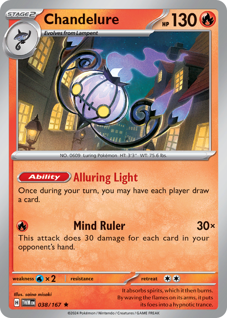 Chandelure 038/167 - Reverse Holo