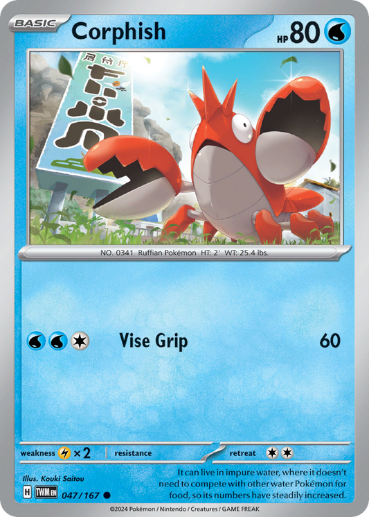 Corphish 047/167 - Reverse Holo