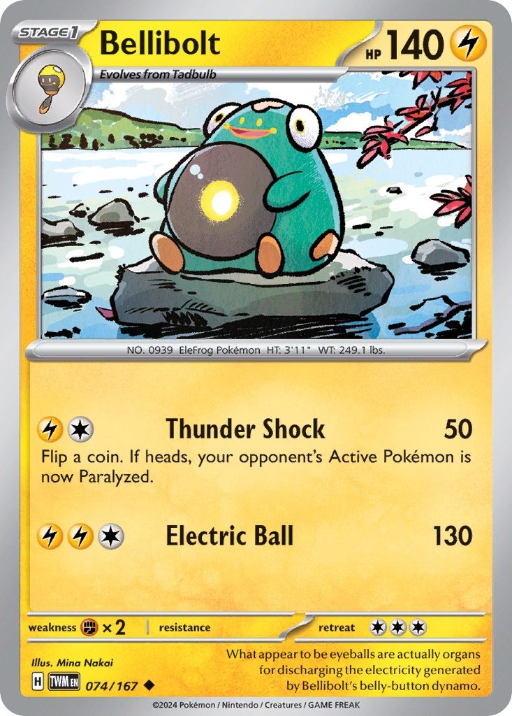 Bellibolt 074/167 - Reverse Holo