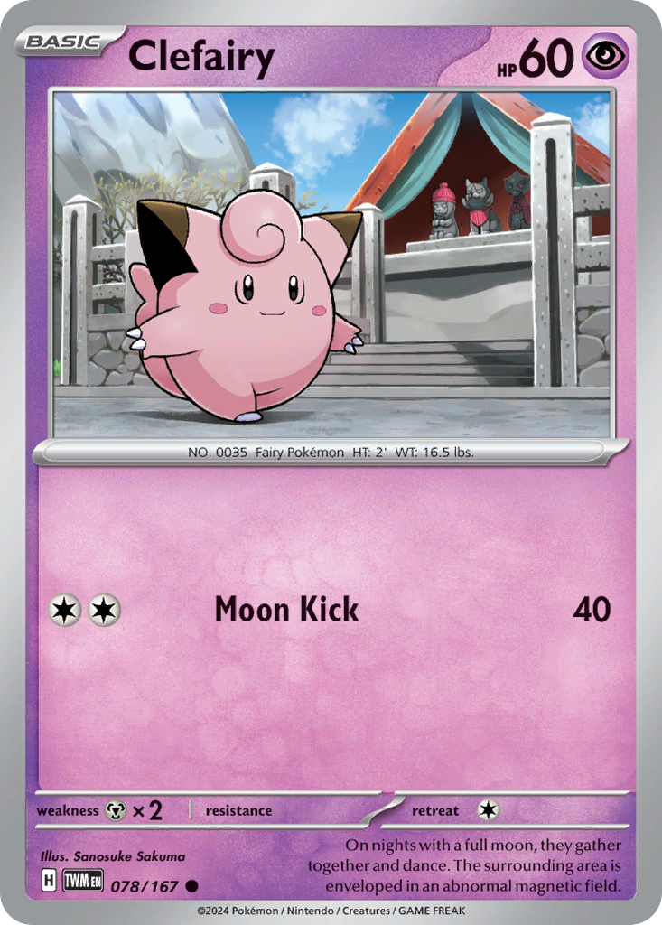 Clefairy 078/167 - Reverse Holo