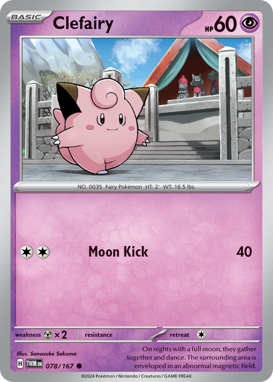 Clefairy 078/167 - Reverse Holo