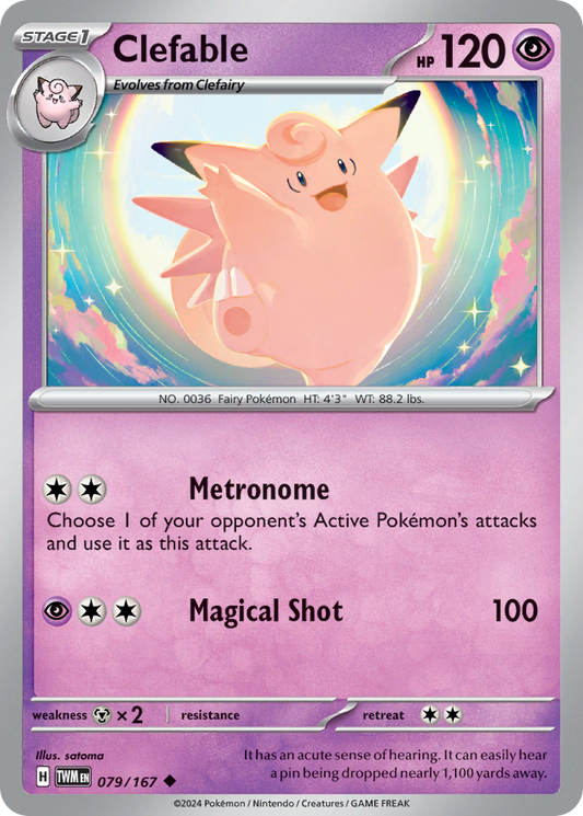 Clefable 079/167 - Reverse Holo