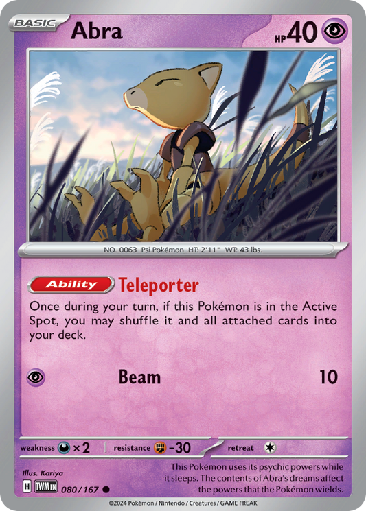 Abra 080/167 - Reverse Holo