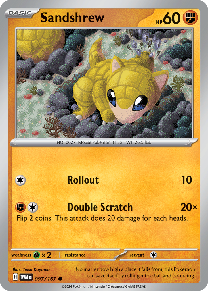 Sandshrew 097/167 - Reverse Holo