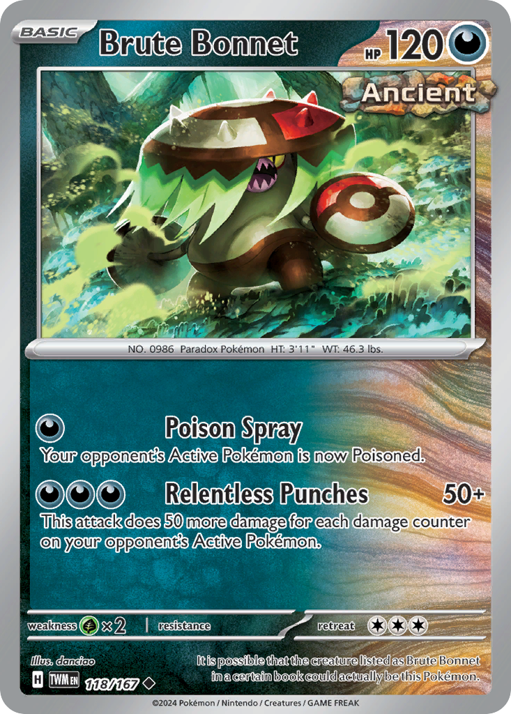 Brute Bonnet 118/167 - Reverse Holo